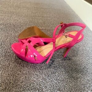 Elegant Pink Strappy Heels